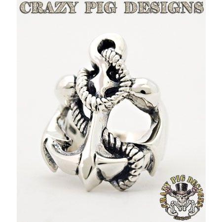 クレイジーピッグ リング 指輪 CRAZYPIG ラージ アンカー リング CRAZY PIG メンズ リング レディース リング｜rugged-market