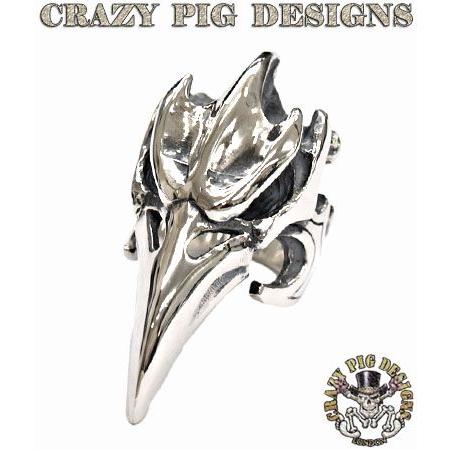 クレイジーピッグ リング 指輪 CRAZYPIG エビルバードスカルリング CRAZY PIG メンズ リング レディース リング(38996円)