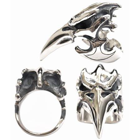 お値下げ クレイジーピッグ リング 指輪 CRAZYPIG エビルバードスカルリング CRAZY PIG メンズ リング レディース リング 【IQ1081243112】(38996円)