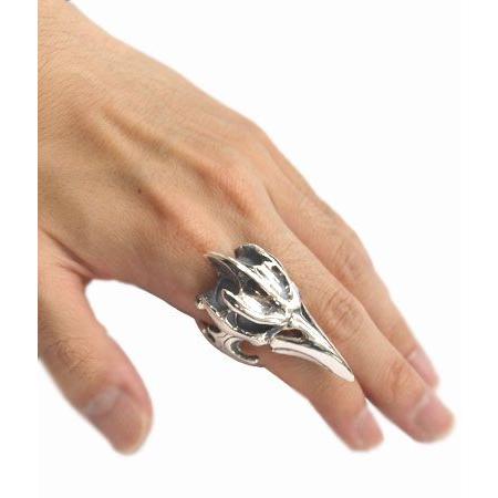 お値下げ クレイジーピッグ リング 指輪 CRAZYPIG エビルバードスカルリング CRAZY PIG メンズ リング レディース リング 【IQ1081243112】(38996円)