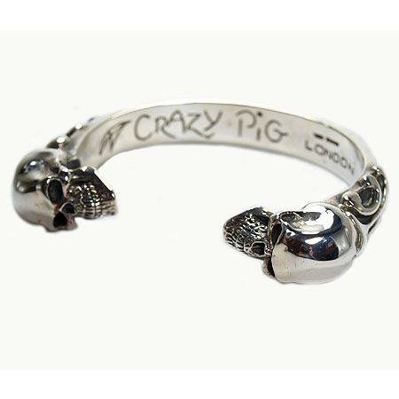 限定製作 クレイジーピッグ Crazypig ヘビー2スカル バングル Crazy Pig バングル メンズ ブレスレット レディース Cpd571 Lifestylegoodsラギッドマーケット 通販 Yahoo ショッピング 再再販 Smmacademy Ru