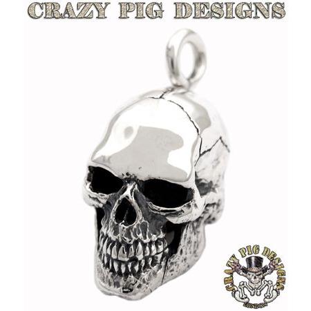 CRAZY PIG（クレイジーピッグ） ネックレス ペンダント ソリッドスカル 