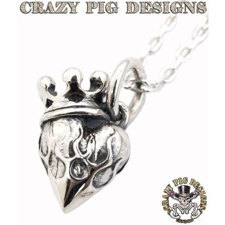 クレイジーピッグ ネックレス ペンダント CRAZYPIG 3Dサークレッドハート ペンダント CRAZY PIG ネックレス メンズ ネックレス レディース｜rugged-market