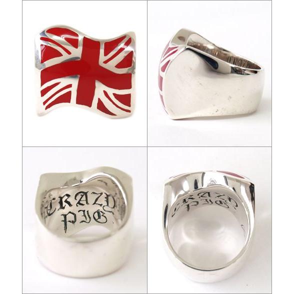 クレイジーピッグ　リング　ユニオンジャック UNION JACK RING - RED & BLUE | クレイジーピッグ公式
