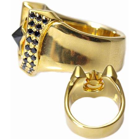 激安大特価 おしゃれ レディースリング メンズリング 指輪 リング ブラックcz パヴェ W K18ゴールドプレート スター クラシック リング キングリモ クレイジーエスト リッチ狂おしい派手さと洗練されたブランド メンズアクセサリー Meorboston Org