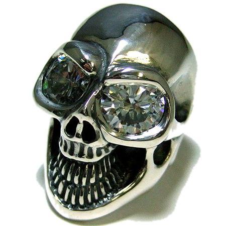 送料無料 BWL ビルウォールレザー リング Bill Wall Leather マスター スカル w ストーン アイズ リング 指輪(120934円)