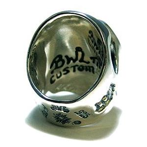 【値段交渉可：送料込】 送料無料 BWL ビルウォールレザー リング Bill Wall Leather マスター スカル w ストーン アイズ リング 指輪 【F3353136037】(120934円)