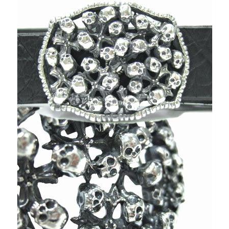 ソファアリ SofferAri ゴシック アーセナル スカルズ & N.C.クロスズ バックル BUCKLE ベルトの画像