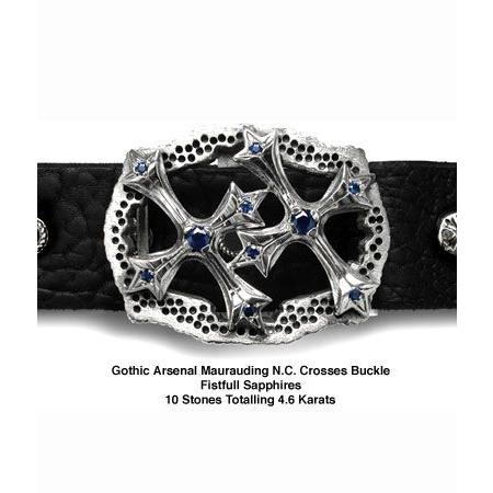 ソファアリ SofferAri バックル GOTHIC ARSENAL MAURAUDING N.C. CROSSES BUCKLE ベルトの画像