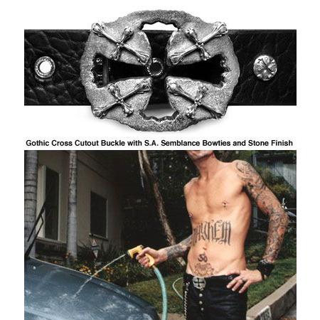 ソファアリ SofferAri バックル GOTHIC CROSS CUTOUT BUCKLE ベルトの画像