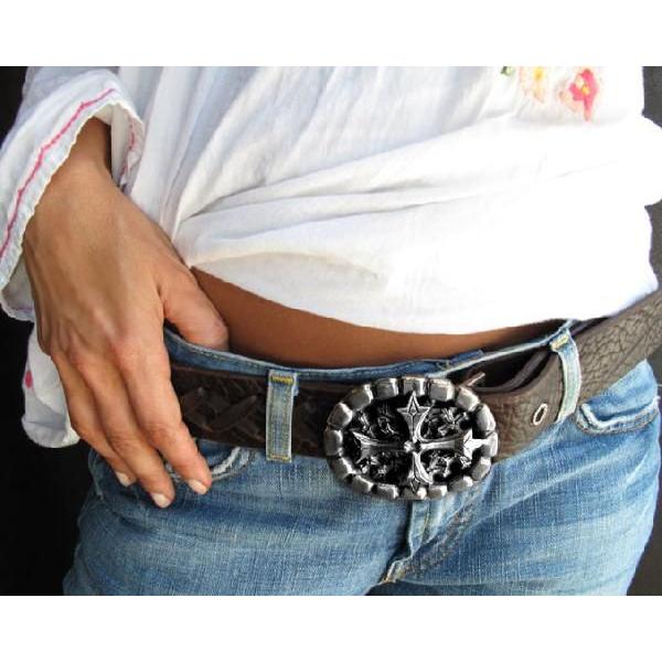 ソファアリ SofferAri バックル STONE N.C. CROSSES BUCKLE ベルトの画像