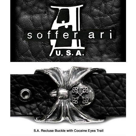 ソファアリ SofferAri S.A. リクルーズ バックル ウィズ コカイン アイズ トレイル BUCKLE ベルト