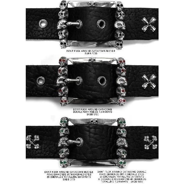 ソファアリ SofferAri バックル DONT FUCK AROUND CATACOMB BUCKLE ベルトの画像