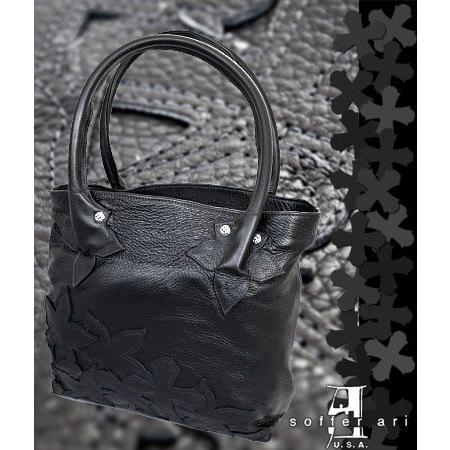 CHROME HEARTS ソファアリ SofferAri サッシェル バッグ - ブラック 