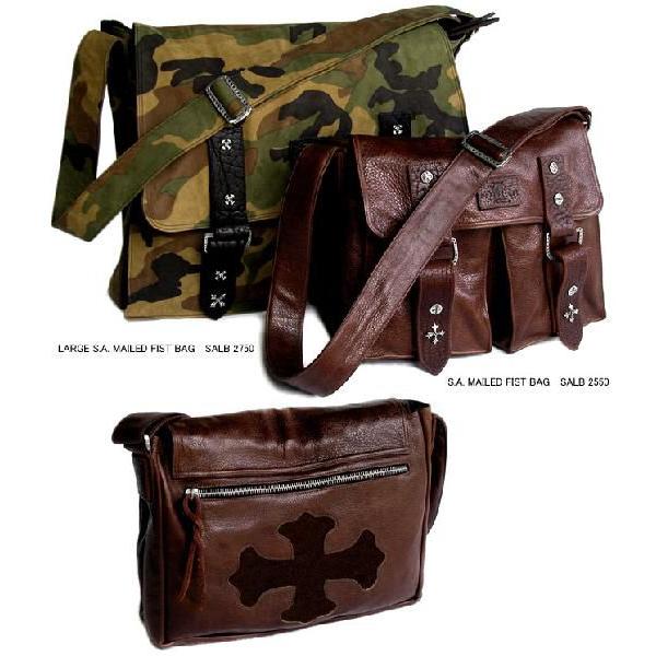 ソファアリ SofferAri レザー バッグ ショルダー LARGE S.A. MAILED FIST BAG ボストンバッグ 革鞄 レザーバッグ BAGの画像