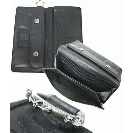 ソファアリ SofferAri ミスター スー ウォレット w スパイダー ウェブ & クロスズ MR. SUE WALLET w SPIDER WEB & CROSSES 革財布の画像