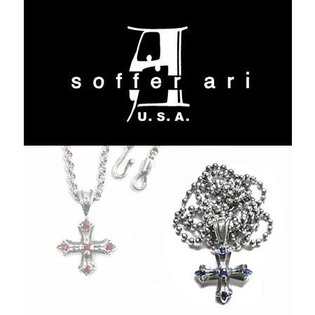 ソファアリ SofferAri ミディアム N.C. バッジ サファイア ペンダント PENDANT ネックレス
