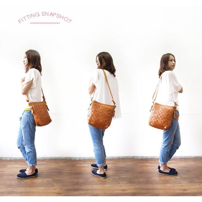 zucchero filato（ズッケロ フィラート） 編み込み メッシュレザー 