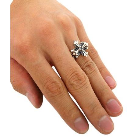 CHROME HEARTS ソファアリ SofferAri N.C. クロス リング NC CROSS  