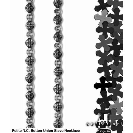 安い値段 ソファアリ SofferAri ネックレス PETITE - N.C. E.C. BUTTON UNION SLAVE NECKLACE CHAIN ネックレスチェーン