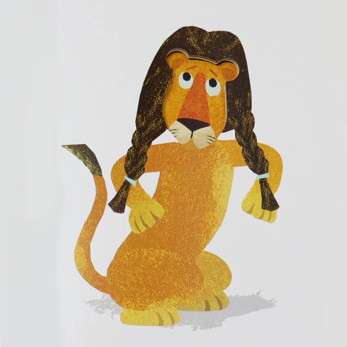 ライオンさん、ヘアサロンに いく！ フランスの絵本 しかけ絵本 0歳 1