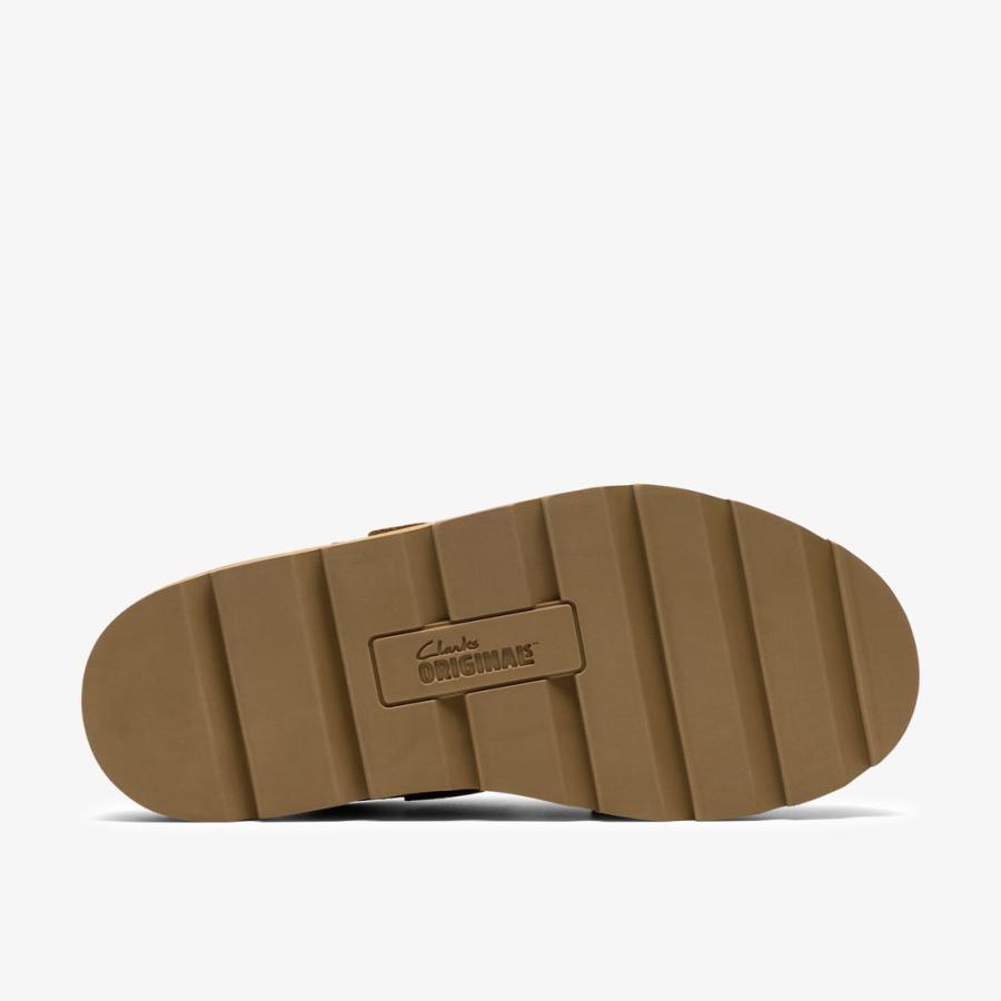 クラークス Clarks メアモック Meare Mocc ダークサンドスエード Dark Sand Suede ベージュ サンダル メンズ 26185713の画像