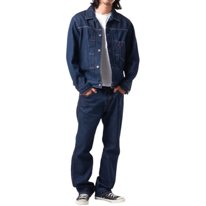 【当店限定】リーバイス Levi’s ファースト TYPE I トラッカージャケット 501 ORIGINAL ジーンズ デニムセットアップ 上下セット セルビッジ ダークインディゴの画像