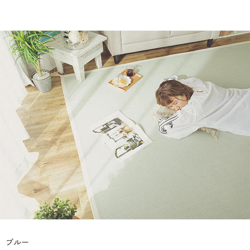 ラグマット　130×190 インド綿　ベージュ×アイボリー ラグマット 130×190 インド綿 ベージュ×アイボリー