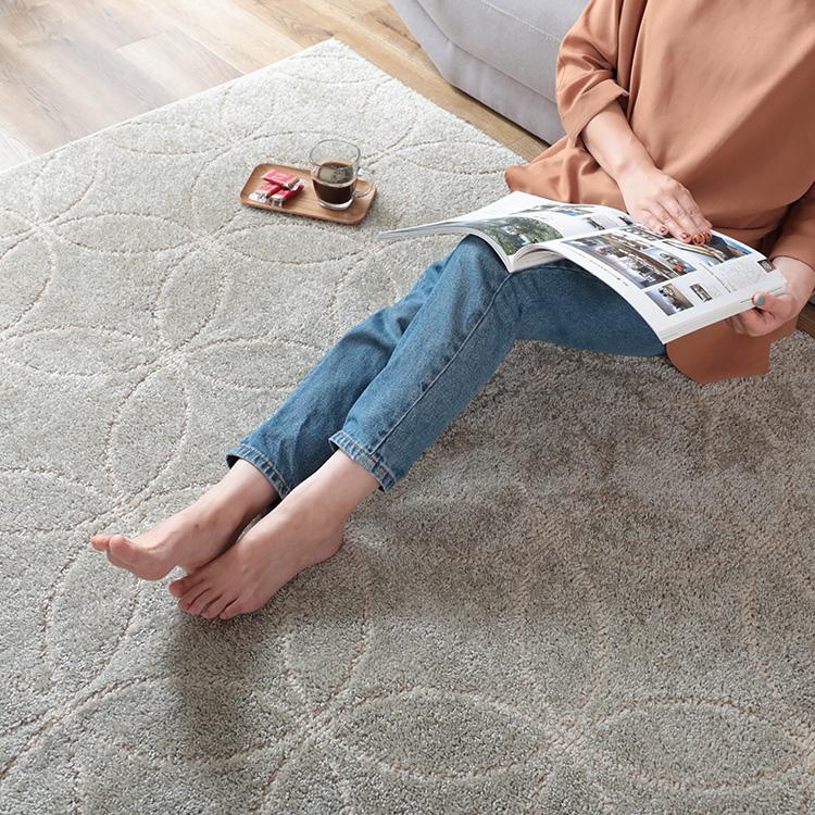 グラムスタイル 在庫処分 特価 ラグ カーペット 洗える 1.5畳 130