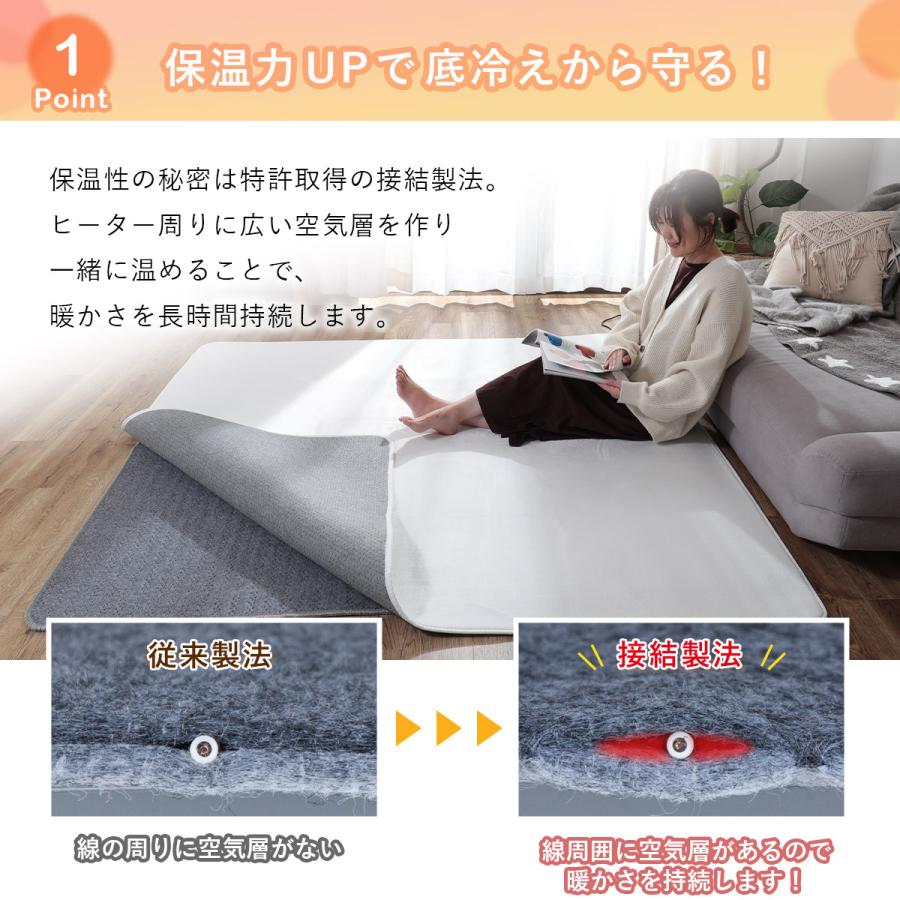 ホットカーペット 1.5畳 128×176cm 電気カーペット ホットマット ホットカーペット 1.5畳 128×176cm 電気カーペット ホットマット
