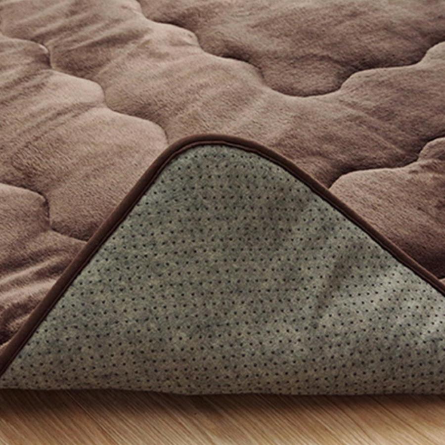 ラグ カーペット ラグマット 2畳 厚手 こたつ敷き布団 絨毯 じゅうたん 北欧 低反発 おしゃれ 極厚 冬用 / フランネルラグ ウォーミー2 190×190cm | グラムスタイル | 20