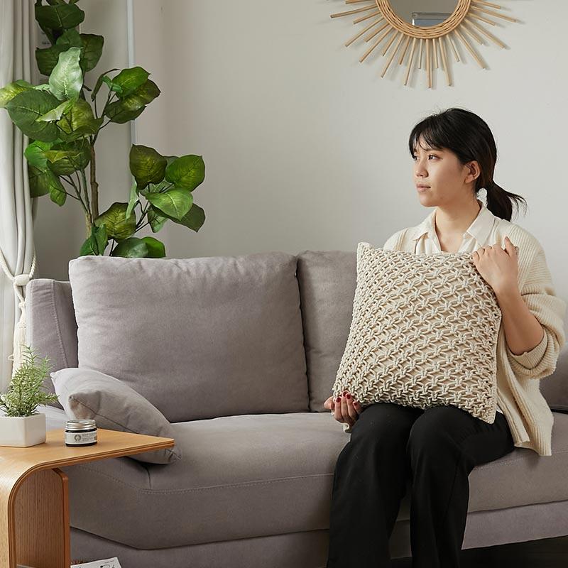 グラムスタイル 在庫処分 特価 クッションカバー マクラメ 45×45 北欧
