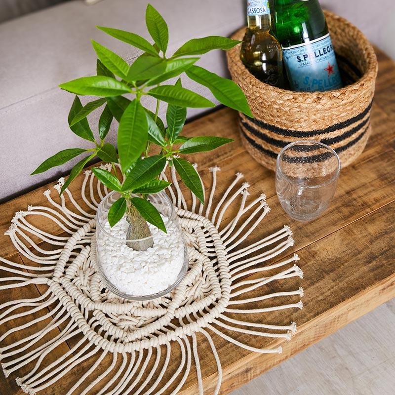 在庫処分 特価 マクラメ テーブルランナー テーブルセンター おしゃれ