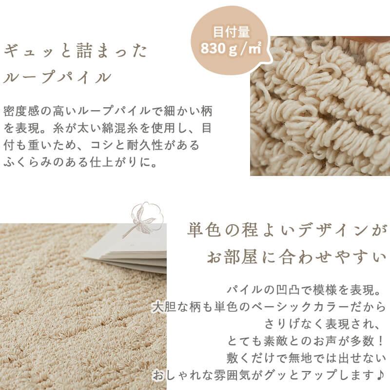 グラムスタイル ラグ カーペット 洗える 防ダニ 1.5畳 130×190cm 北欧