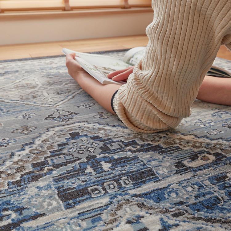 ウィルトン織り　カーペット　ラグ　新品未使用 楽天市場】ウィルトン織り風モダンラグ 日本製 防ダニ 抗菌 160×230 約