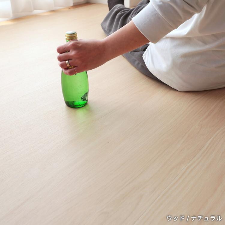 フロアタイル 置くだけ 賃貸 木目調 抗菌 撥水 6畳 DIY リフォーム 床材 床タイル 木目 滑り止め 北欧 おしゃれ 吸着 敷くだけ / ウッドタイルの画像
