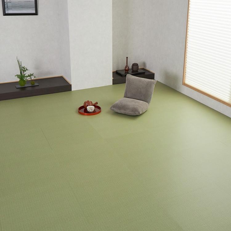 【お買い得】フロアタイル　床材　DIY　リノベ　　インテリア　　Pタイル フロアタイル 置くだけ 賃貸 畳調 抗菌 撥水 6畳 DIY リフォーム 床材