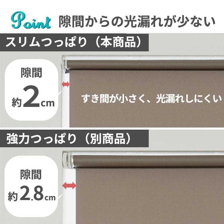 グラムスタイル ロールスクリーン トレンドカラー柄 スリム突っ張り式