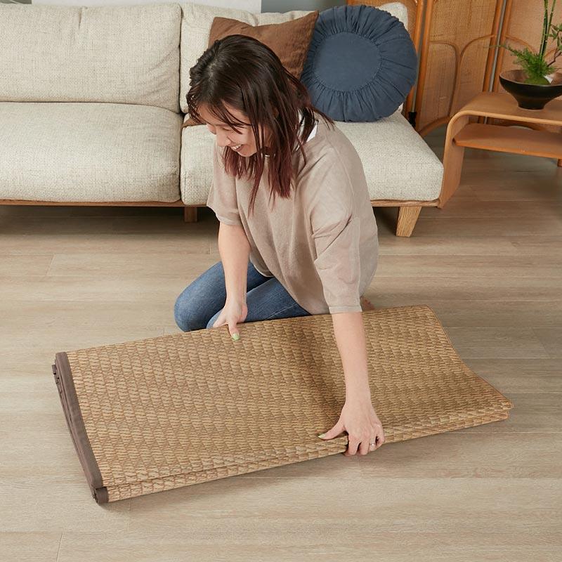 グラムスタイル い草ラグ 2畳 191×191 国産 井草ラグ い草マット ラグ