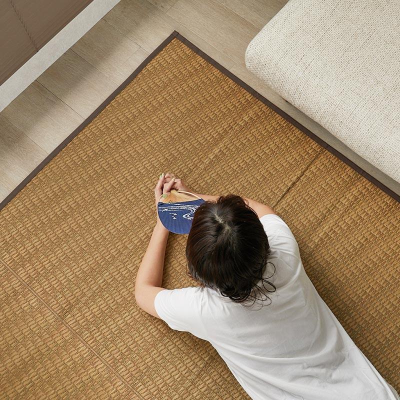 い草 ラグマット/絨毯 【230×330cm ブラウン】 湿度調整 抗カビ 消臭 楽天市場】【全品P4倍☆25日限定】 い草 ラグ カーペット い草ラグ は