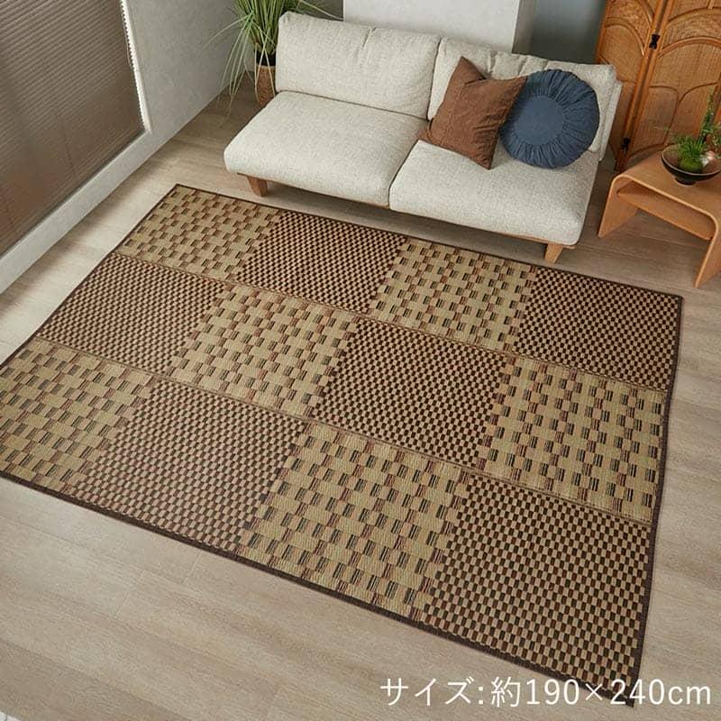 グラムスタイル い草ラグ 3畳 180×240 撥水 井草ラグ い草マット ラグ