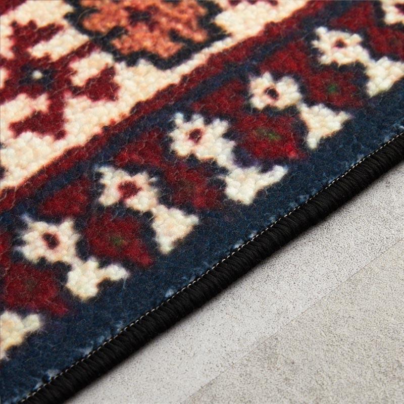 在庫処分 特価 キッチンマット マット 長方形 寝室 ベッドサイド かわいい オシャレ 北欧 エスニックマット 厚手 / トライバルマット D | グラムスタイル | 11