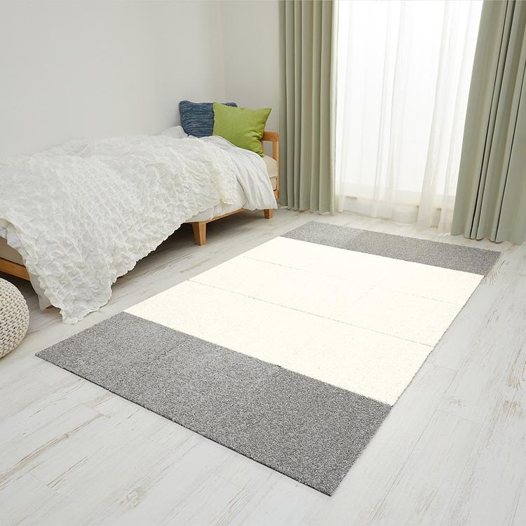 グラムスタイル 生地サンプル タイルカーペット ムックル : ラグ