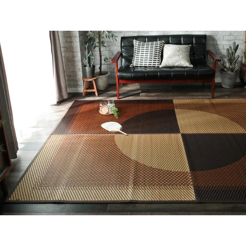 グラムスタイル い草ラグ 3畳 191×250 国産 井草ラグ い草マット ラグ