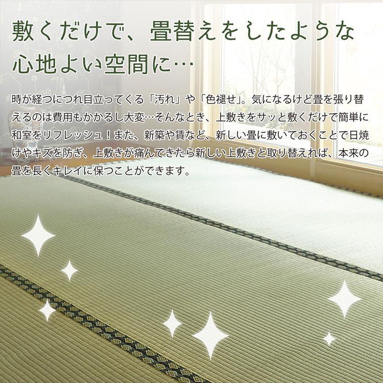 グラムスタイル カーペット い草 10畳 10帖 352×440cm 畳の上に敷く
