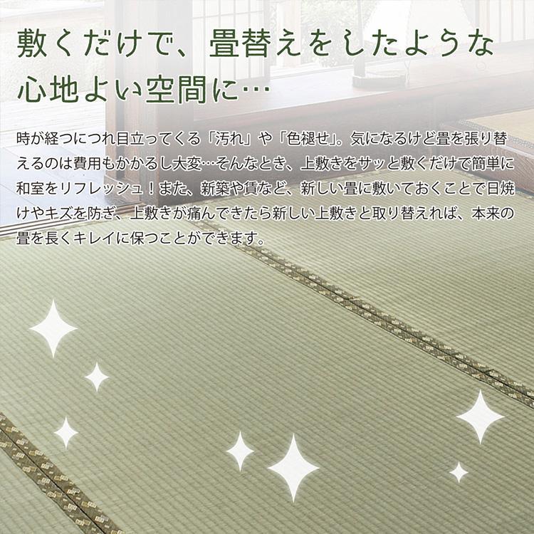 グラムスタイル カーペット い草 6畳 6帖 286×382cm 国産 畳の上に敷く
