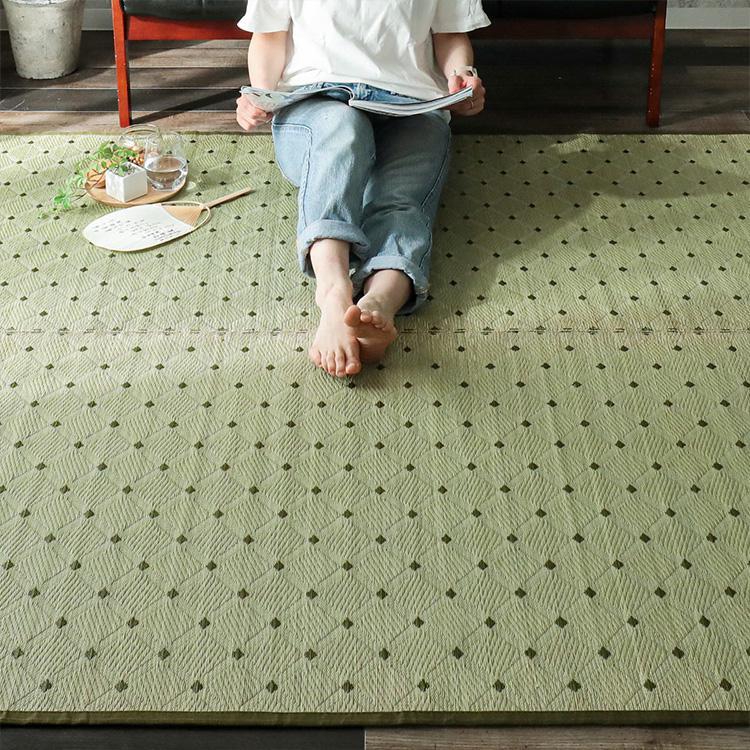 グラムスタイル カーペット い草 8畳 8帖 382×382cm 国産 畳の上に敷く