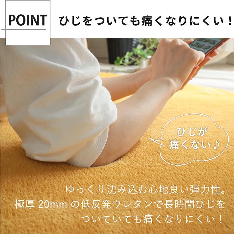 グラムスタイル ラグ カーペット 厚手 低反発ラグ 極厚 29mm 撥 グラムスタイル ラグ カーペット 厚手 低反発ラグ 極厚 29mm 撥