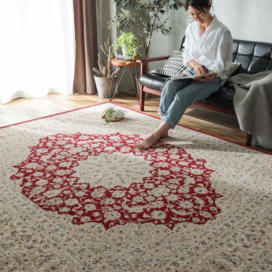 グラムスタイル ラグ カーペット ウィルトン織 メダリオン 3畳 200