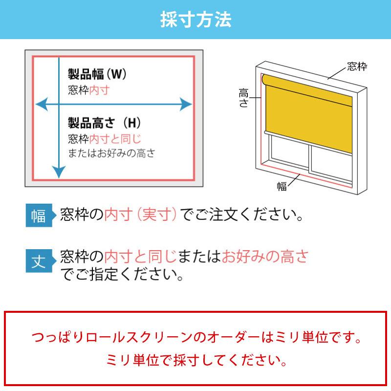 ロールスクリーン ロールカーテン 突っ張り式 つっぱり 調光 ブラインド オーダー 安い UVカット / ロールスクリーン 非遮光 スリムつっぱり式｜rugly｜25